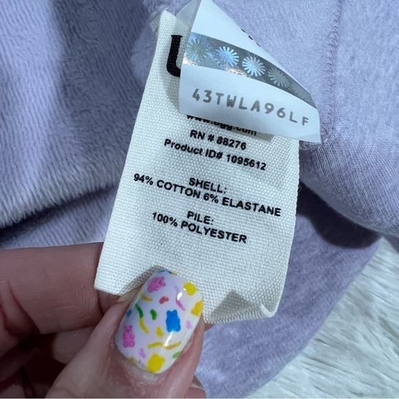 UGG Women's BRAELYN Fleece Bath Robe Light Purple NWOT size XS - Picture 6 of 12